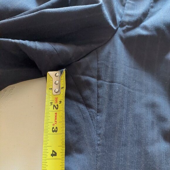 Cambridge Black Pure Wool Pinstripe Pants Blazer Suit Set (XL) (Sz 42 Tall 36W) - Picture 13 of 16